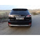 Защита заднего бампера овальная 75х42 мм ТСС для Lexus RX-350 2012-2021