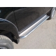 Пороги с площадкой нержавеющий лист 60 мм ТСС для Mitsubishi L200 2015-2019