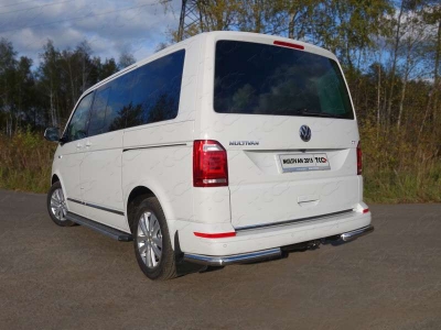 Защита задняя уголки 60 мм ТСС для Volkswagen Multivan T6 2015-2021