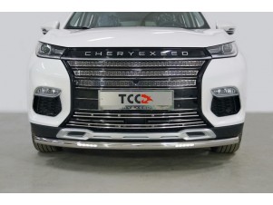 Защита переднего бампера с ДХО 60 мм для Cheryexeed TXL № CHEREXETXL20-29