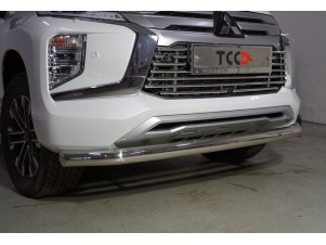 Защита передняя нижняя 76,1 мм для Mitsubishi Pajero Sport III Рестайлинг 2019 – н.в.  MITPASPOR21-12