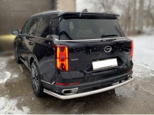 Защита заднего бампера полноразмерная d-60 для GAC GS8 II Рестайлинг 2021 – н.в. GGS8_3.1