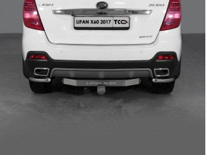 Фаркоп ТСС надпись Lifan, шар E из нержавеющей стали для Lifan X60 № TCU00105N