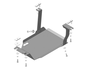 Усиленная защита заднего дифференциала (2 мм, сталь) для Kia Sportage 2016-2018, 2018-2022, Hyundai Tucson 2015-2018, 2018-2020 №01041